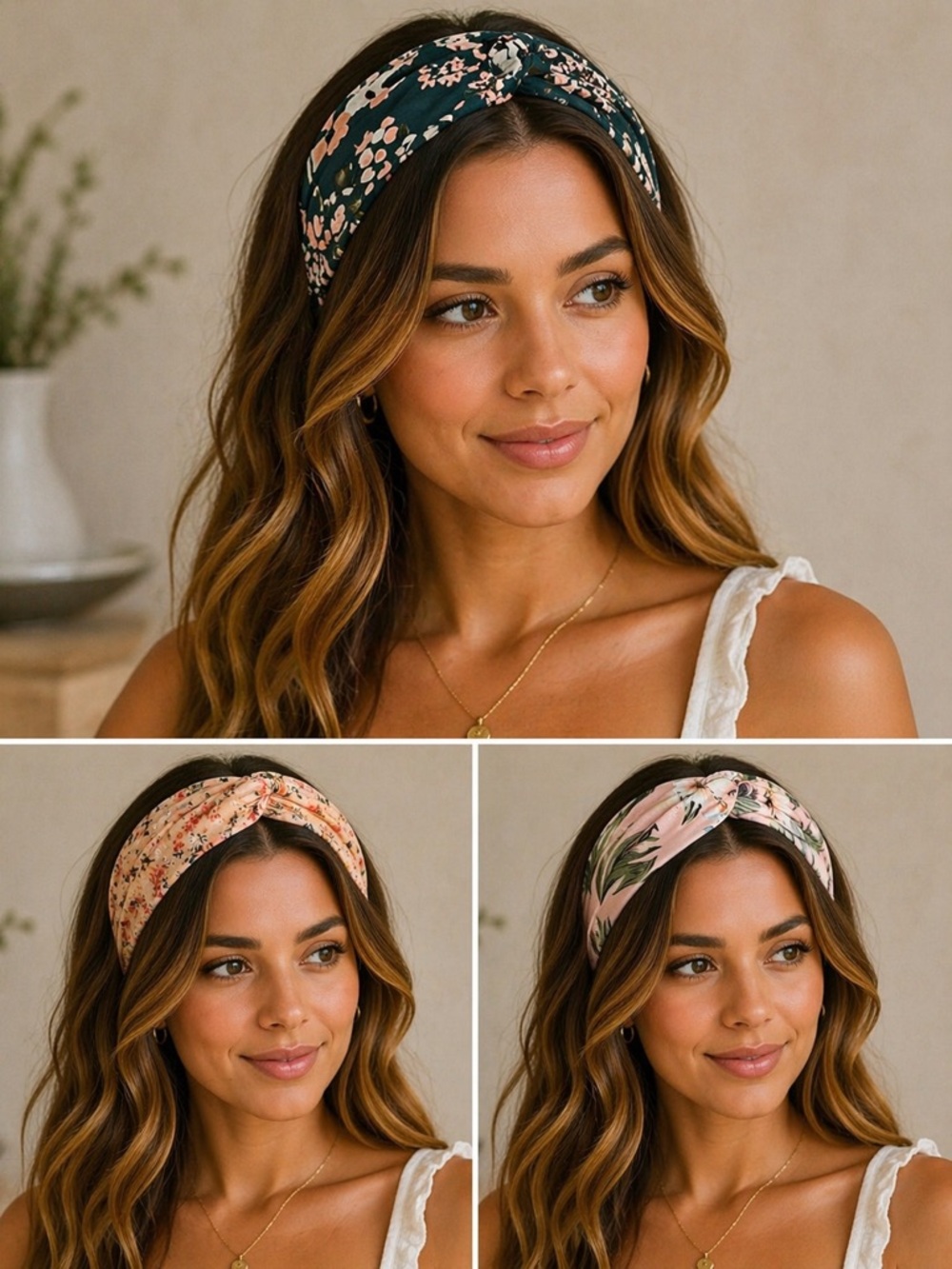 Set of 3 Unique, Patterned Headbands